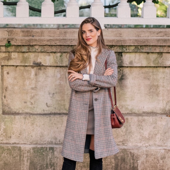 Top shop tweed houndstooth jacket coat aso gal meets glam Julia